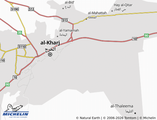 MICHELIN-Landkarte al-Yarmouk - ViaMichelin