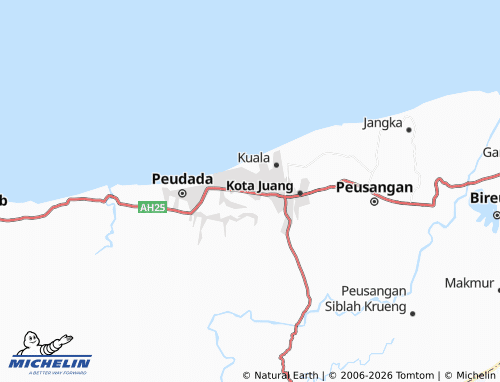 MICHELIN Blang Cot Tunong map - ViaMichelin