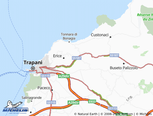 MICHELIN Valderice map - ViaMichelin