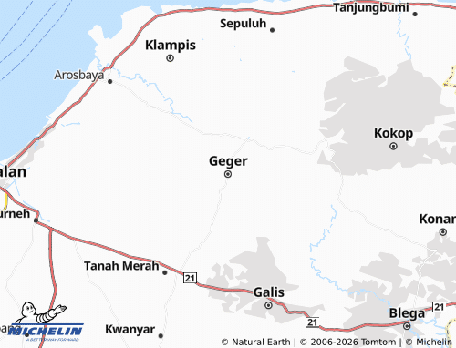 MICHELIN-Landkarte Geger - ViaMichelin