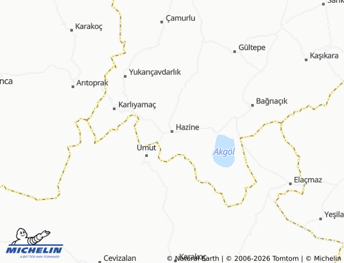 Kaart MICHELIN Hazine - ViaMichelin