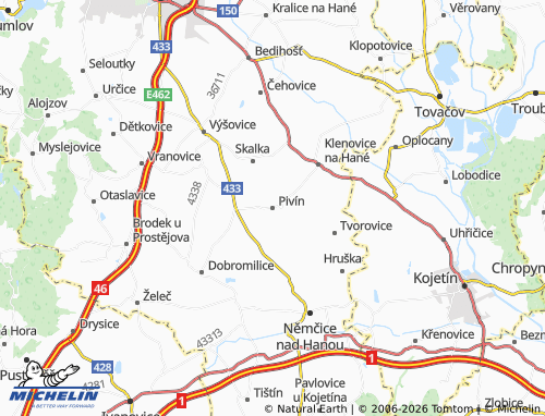 Mappa MICHELIN Pivín - ViaMichelin
