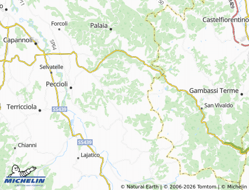 MICHELIN Ghizzano map - ViaMichelin