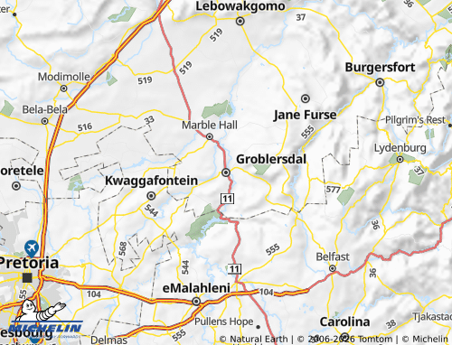 MICHELIN-Landkarte Sekhukhune - ViaMichelin
