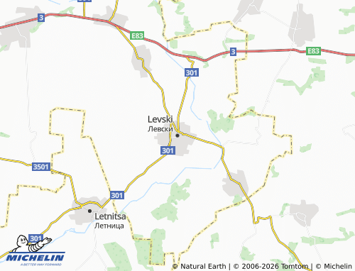Carte MICHELIN Levski - ViaMichelin