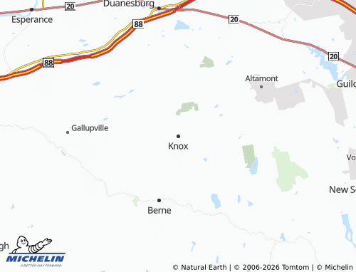 Mapa MICHELIN Knox - ViaMichelin