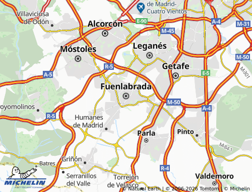 MICHELIN-Landkarte Fuenlabrada - ViaMichelin