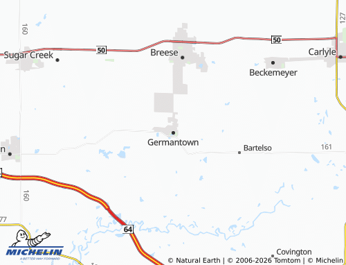 Mappa MICHELIN Germantown - ViaMichelin