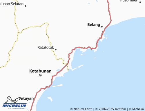 MICHELIN Ratatotok Tengah map - ViaMichelin