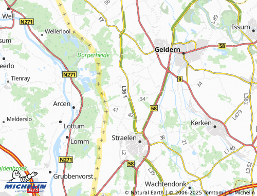 MICHELIN Vorst map - ViaMichelin