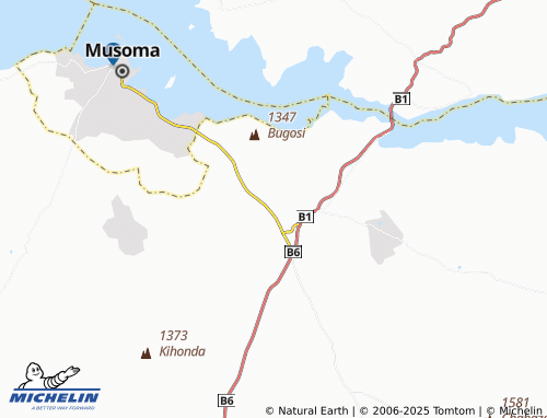 MICHELIN Nyakanga map - ViaMichelin