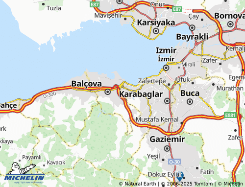 MICHELIN Fahrettin Altay map - ViaMichelin