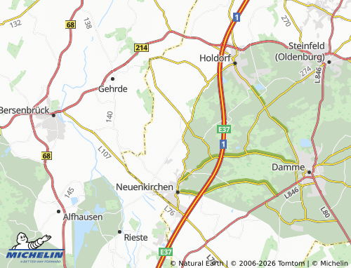MICHELIN Auf dem Felde map - ViaMichelin
