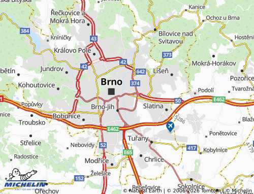 Mappa MICHELIN Černovice - ViaMichelin