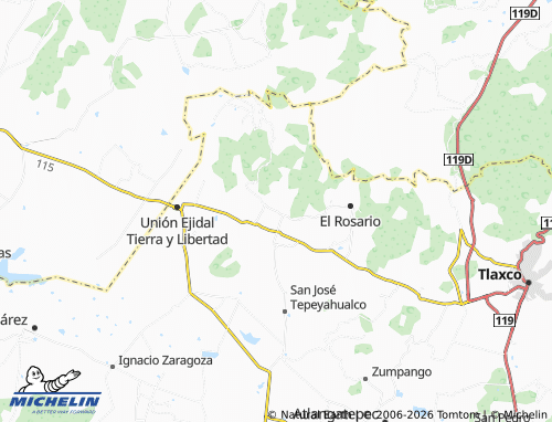 Mappa MICHELIN Mariano Matamoros - ViaMichelin