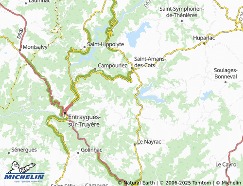 Mapa MICHELIN Bez-Bedène - ViaMichelin