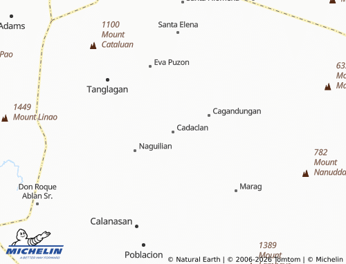 MICHELIN Cadaclan map - ViaMichelin