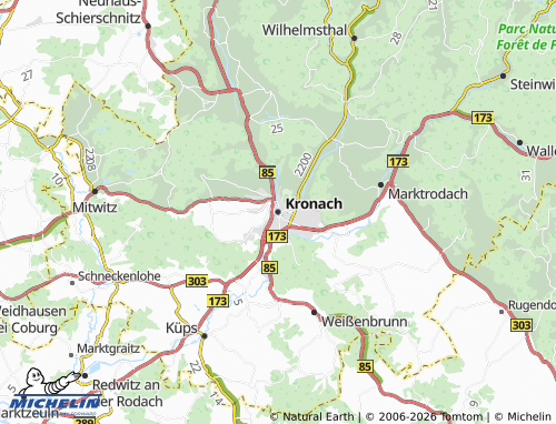 MICHELIN Kronach map - ViaMichelin