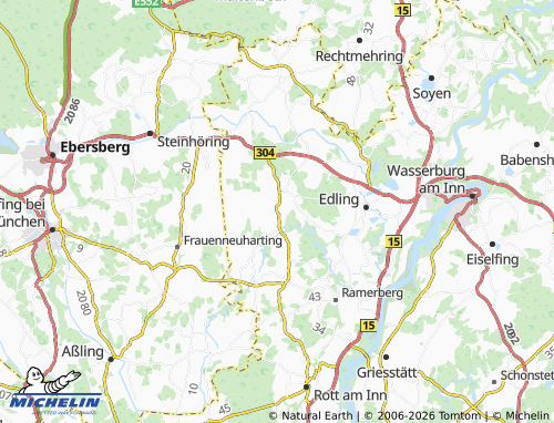 Mappa MICHELIN Pfaffing - ViaMichelin