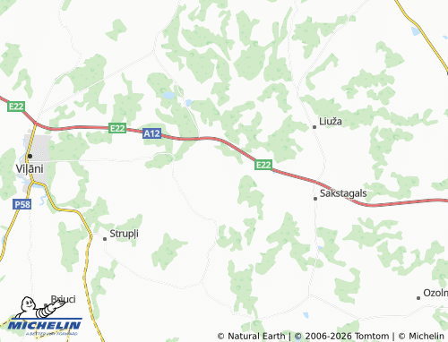 Mapa MICHELIN Žabrovka - ViaMichelin