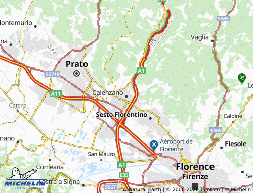 Carte MICHELIN Calenzano - ViaMichelin