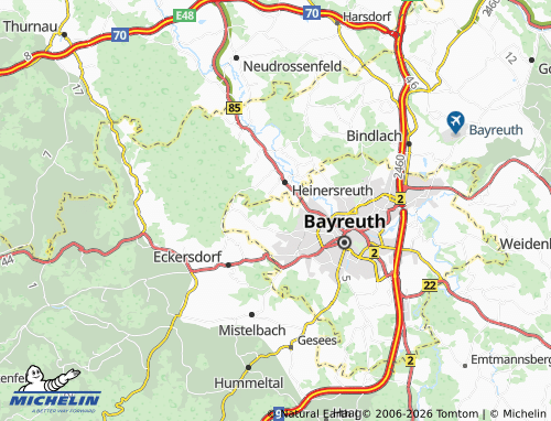 MICHELIN Unterpreuschwitz map - ViaMichelin