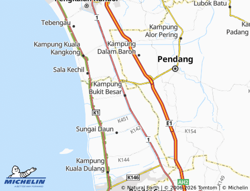 MICHELIN Kampung Bukit Besar map - ViaMichelin