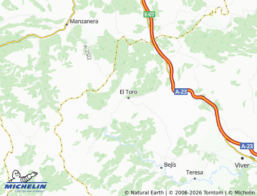 Mappa MICHELIN El Toro - ViaMichelin