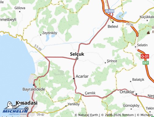 Mappa MICHELIN Selcuk - ViaMichelin