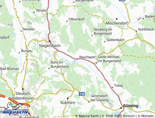 MICHELIN Rauchwart map - ViaMichelin