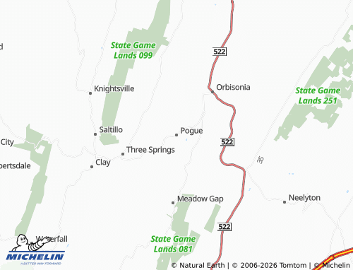 Carte MICHELIN Pogue - ViaMichelin