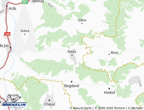 Mappa MICHELIN Babța - ViaMichelin