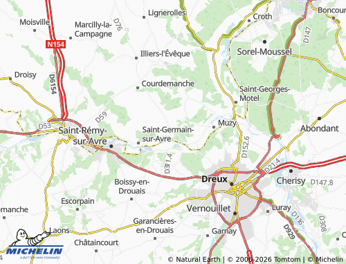 Mapa MICHELIN Mesnil-sur-l'Estrée - ViaMichelin