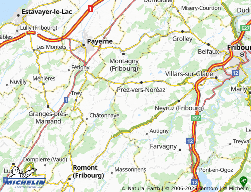 Carte MICHELIN Corserey - ViaMichelin