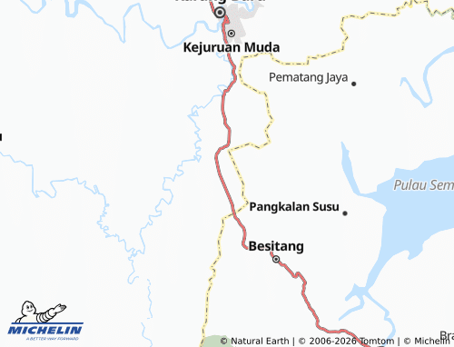 MICHELIN Karang Jadi map - ViaMichelin