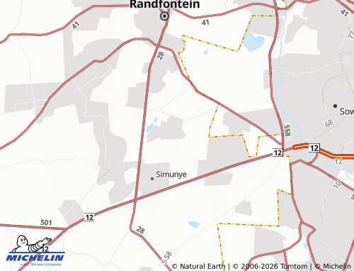 MICHELIN-Landkarte Uptown Section - ViaMichelin