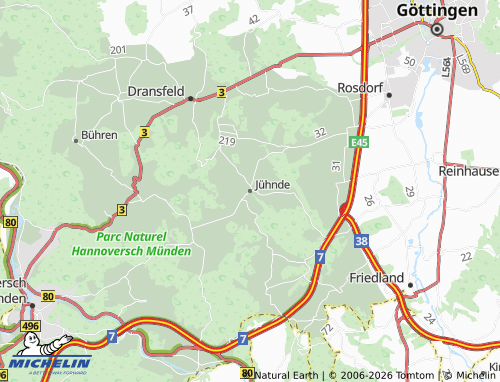 Mapa MICHELIN Jühnde - ViaMichelin