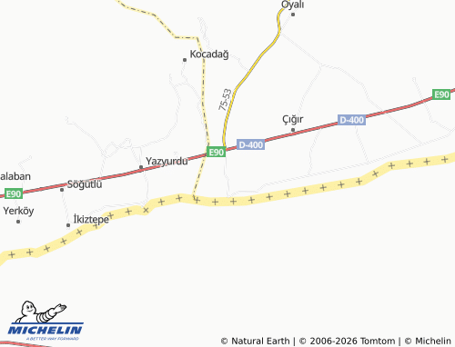 Mappa MICHELIN Kozluca - ViaMichelin