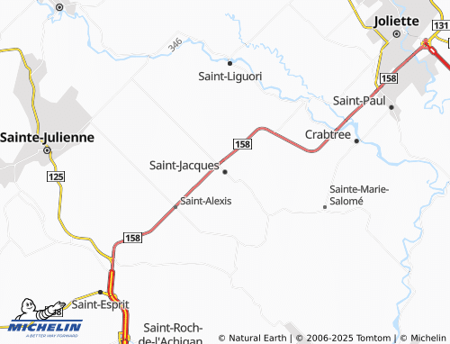 MICHELIN Saint-Jacques map - ViaMichelin