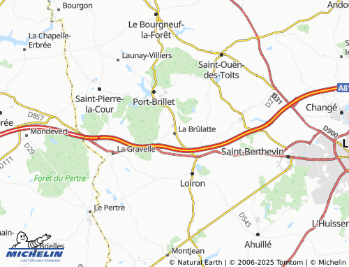 MICHELIN La Brûlatte map - ViaMichelin