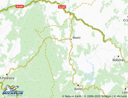 MICHELIN Baíste (Santa María) map - ViaMichelin