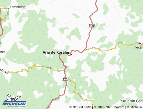 MICHELIN Ario de Rosales map - ViaMichelin