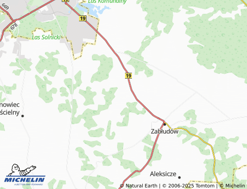 MICHELIN Zagruszany map - ViaMichelin