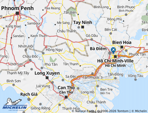 Mapa MICHELIN Kiến Tường - ViaMichelin