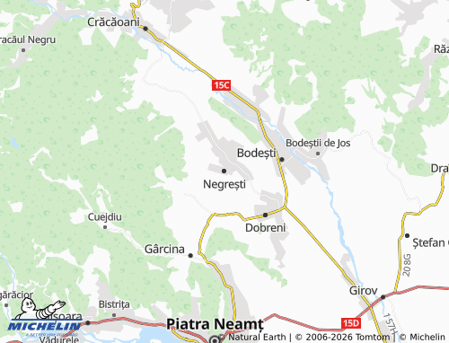 MICHELIN Negrești map - ViaMichelin