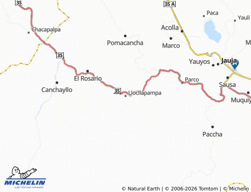 MICHELIN Llocllapampa map - ViaMichelin