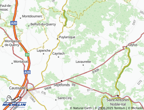Carte MICHELIN Saint-Georges - ViaMichelin