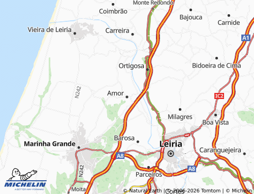 Mapa MICHELIN Amor - ViaMichelin