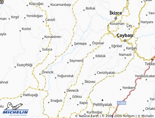 MICHELIN Yukarıkaynartaş map - ViaMichelin