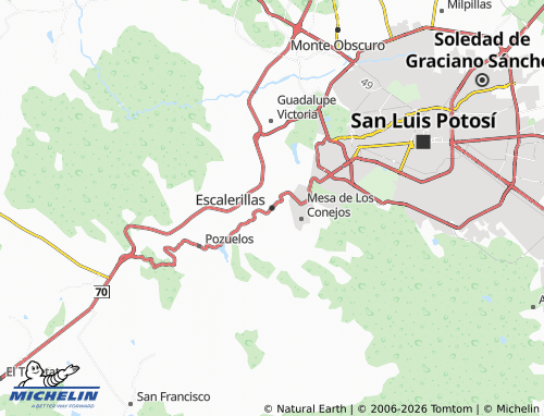 MICHELIN Escalerillas map - ViaMichelin
